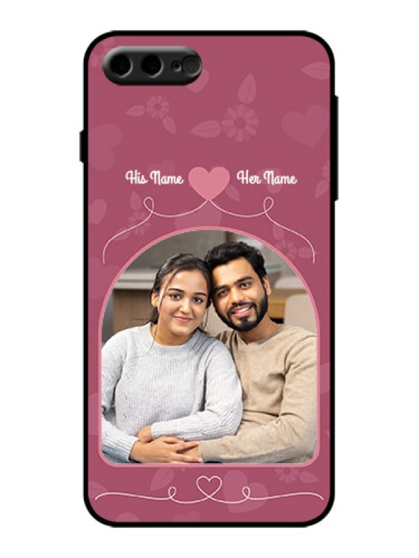 Custom iPhone 8 Plus Custom Metal Phone Case - Love Floral Design