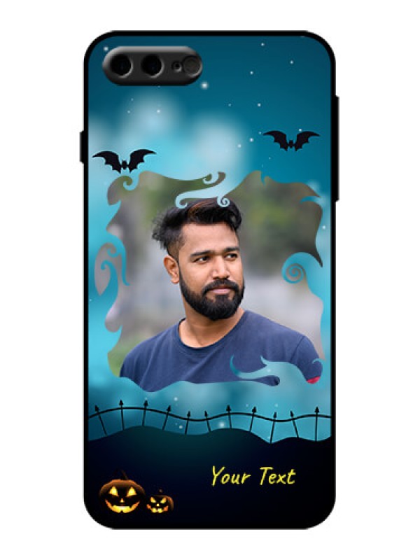 Custom iPhone 8 Plus Custom Metal Phone Case - Halloween Frame Design