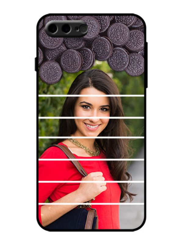 Custom iPhone 8 Plus Custom Metal Phone Case - With Oreo Biscuit Design