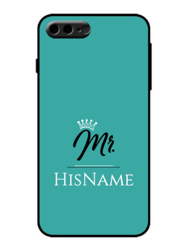 Custom iPhone 8 Plus Custom Metal Phone Case - Mr With Name Design