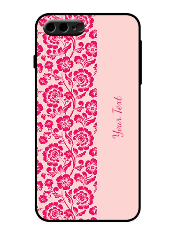 Custom iPhone 8 Plus Custom Metal Phone Case - Attractive Floral Pattern Design