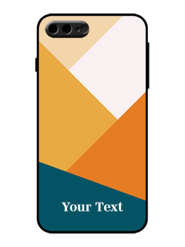 Custom iPhone 8 Plus Custom Metal Phone Case - Stacked Multi - Colour Design