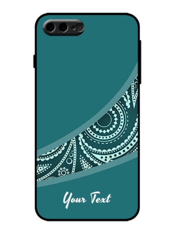 Custom iPhone 8 Plus Custom Metal Phone Case - Semi Visible Floral Design