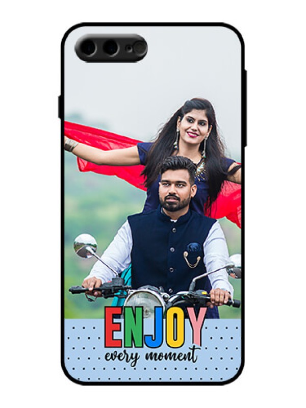 Custom iPhone 8 Plus Custom Metal Phone Case - Enjoy Every Moment Design