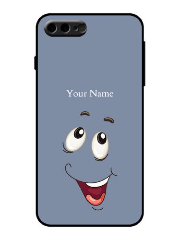 Custom iPhone 8 Plus Custom Metal Phone Case - Laughing Cartoon Face Design