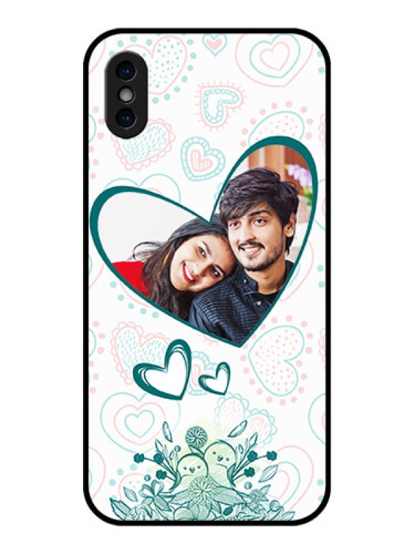 Custom iPhone XS Custom Metal Phone Case - Premium Couple Design