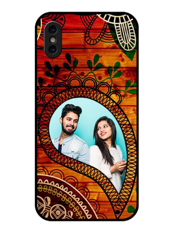 Custom iPhone XS Custom Metal Phone Case - Abstract Colorful Design