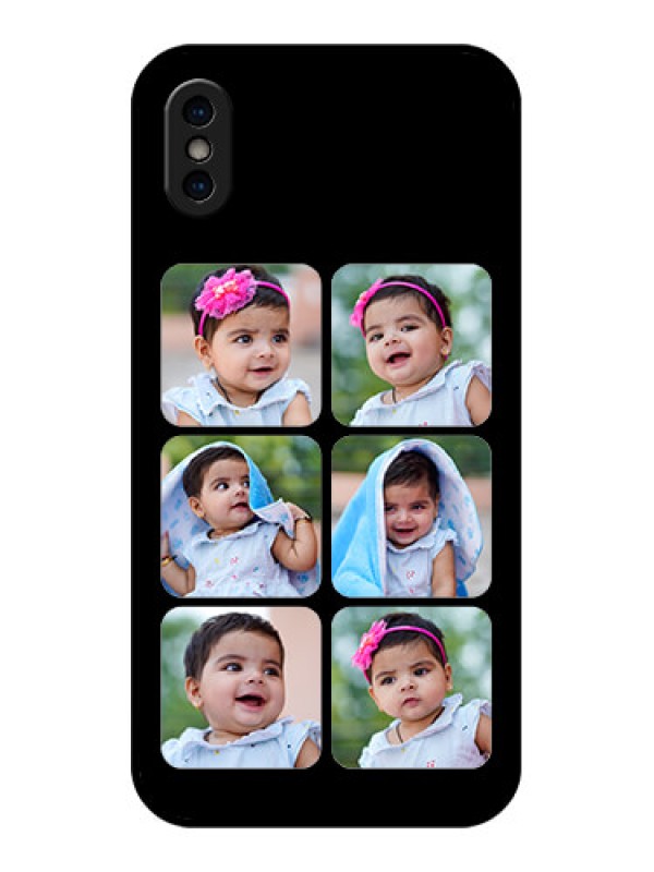 Custom iPhone XS Custom Metal Phone Case - Multiple Pictures Design