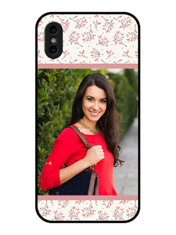 Custom iPhone XS Custom Metal Phone Case - Stunning Floral Design