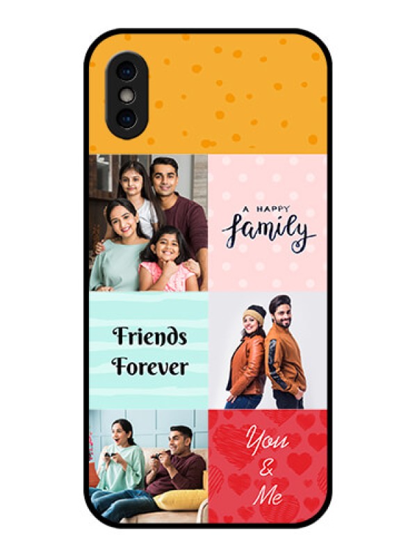 Custom iPhone XS Custom Metal Phone Case - Images With Quotes Design