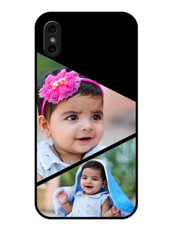 Custom iPhone XS Custom Metal Phone Case - Semi Cut Design