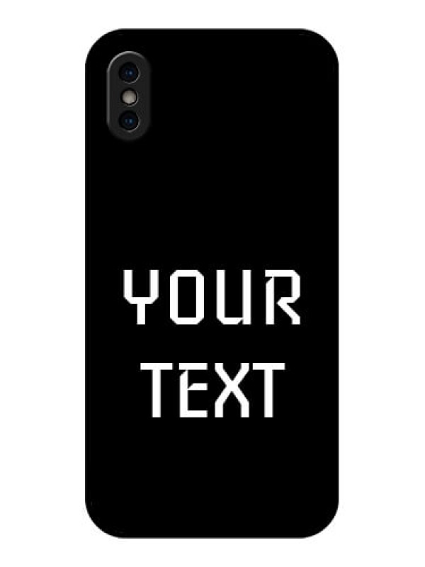 Custom iPhone XS Custom Metal Phone Case - Your Name Design