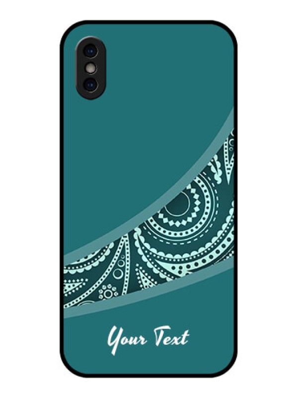 Custom iPhone XS Custom Metal Phone Case - Semi Visible Floral Design