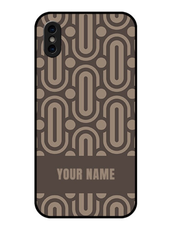 Custom iPhone XS Custom Metal Phone Case - Captivating Zero Pattern Design