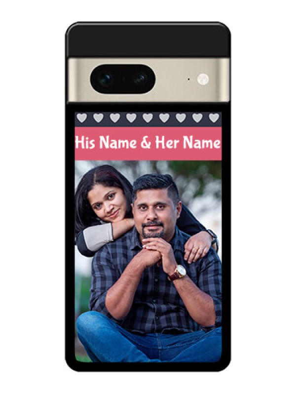 Custom Google Pixel 7 5G Custom Metal Phone CaseLove Symbols Design