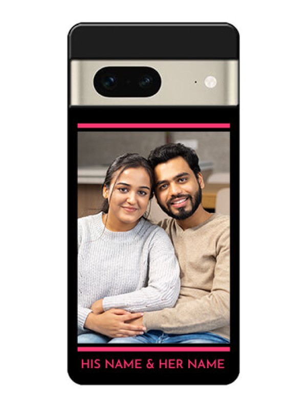 Custom Google Pixel 7 5G Custom Metal Phone CaseWith Add Text Design