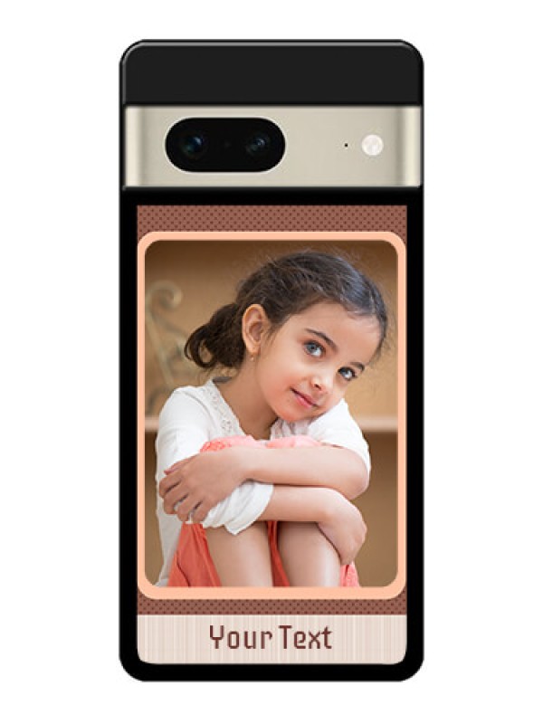 Custom Google Pixel 7 5G Custom Metal Phone CaseSimple Pic Upload Design