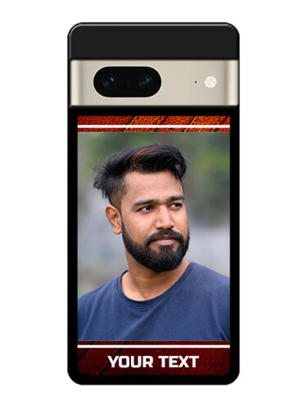 Custom Google Pixel 7 5G Custom Metal Phone CaseLeather Phone Case Design
