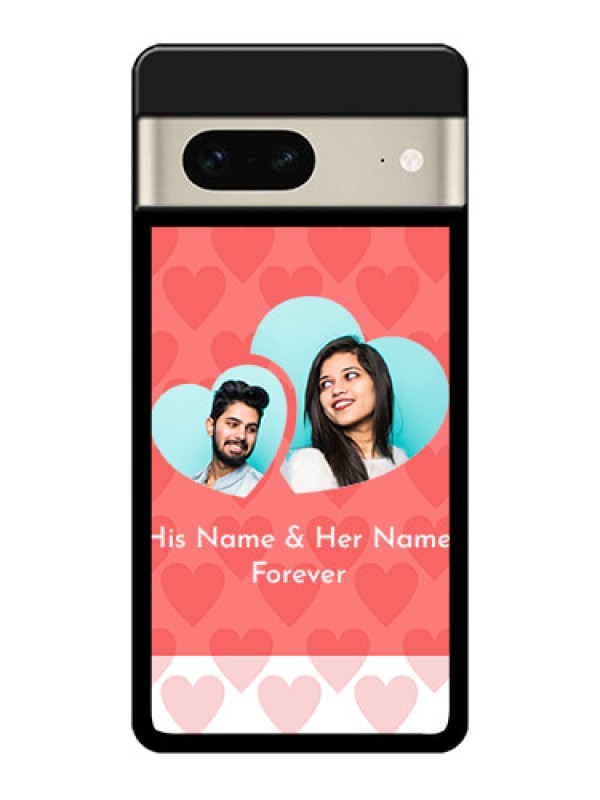 Custom Google Pixel 7 5G Custom Metal Phone CaseCouple Pic Upload Design
