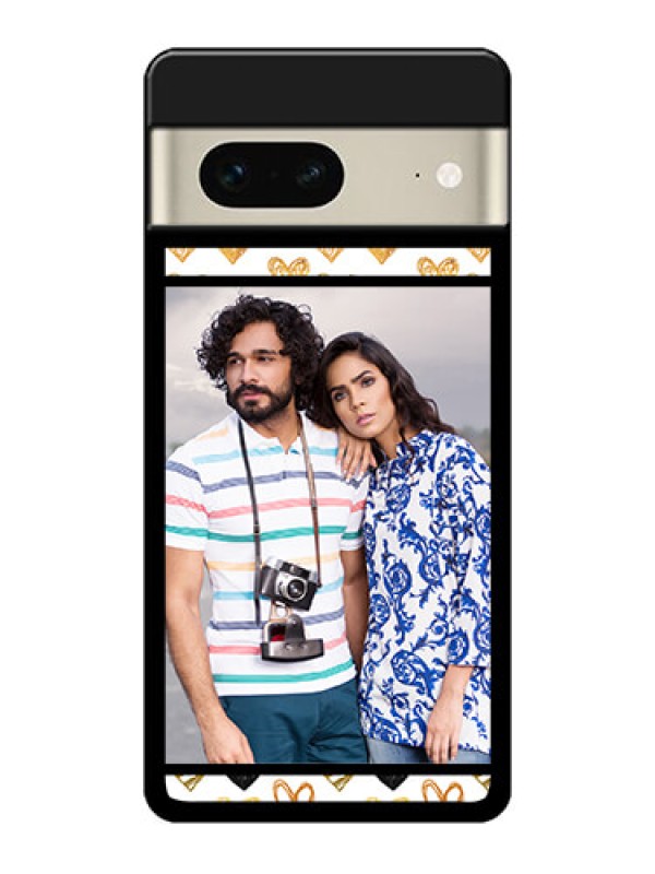 Custom Google Pixel 7 5G Custom Metal Phone CaseLove Symbol Design