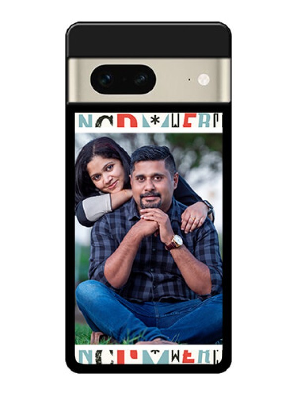 Custom Google Pixel 7 5G Custom Metal Phone CaseAlphabet Design