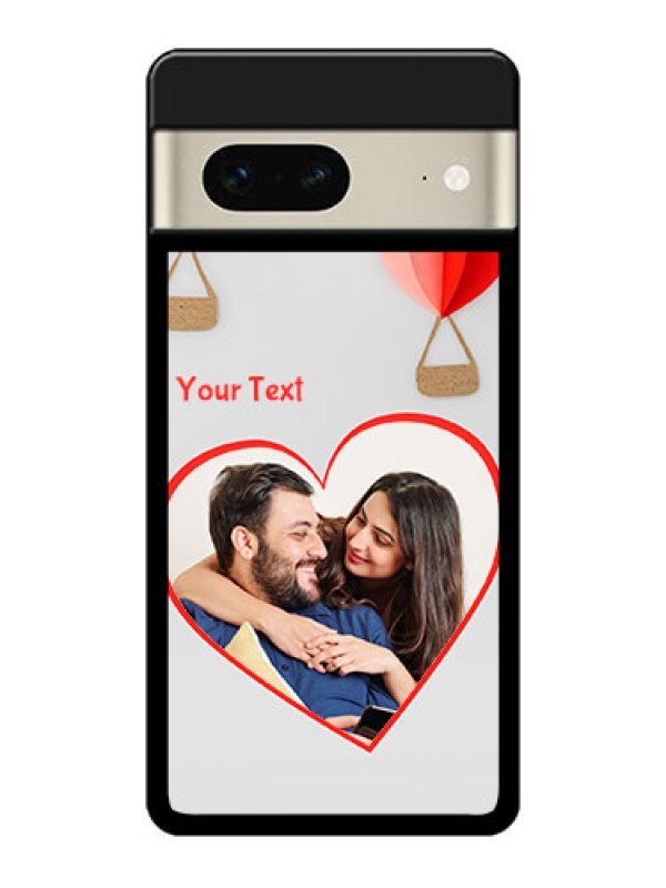 Custom Google Pixel 7 5G Custom Metal Phone CaseParachute Love Design