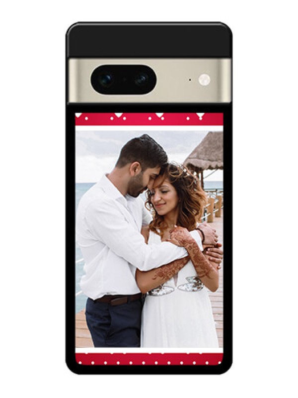 Custom Google Pixel 7 5G Custom Metal Phone CaseHearts Mobile Case Design