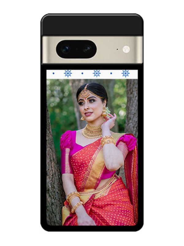 Custom Google Pixel 7 5G Custom Metal Phone CaseSnow Pattern Design