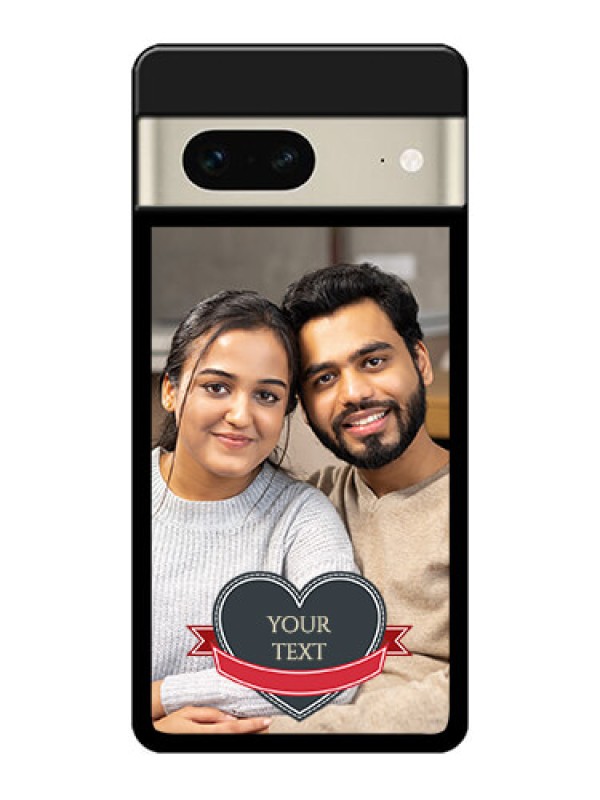 Custom Google Pixel 7 5G Custom Metal Phone CaseJust Married Couple Design
