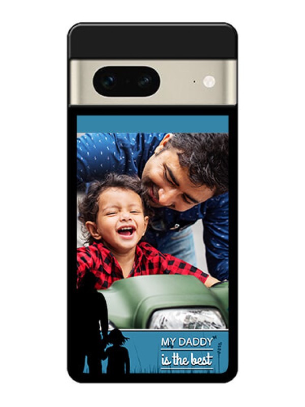 Custom Google Pixel 7 5G Custom Metal Phone CaseBest Dad Design