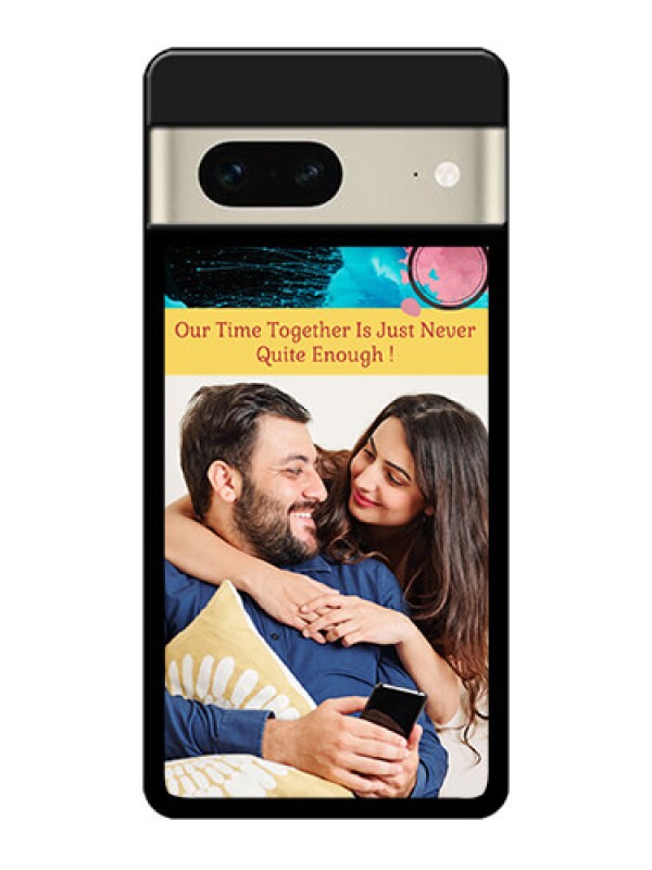 Custom Google Pixel 7 5G Custom Metal Phone CaseQuote With Acrylic Painting Design