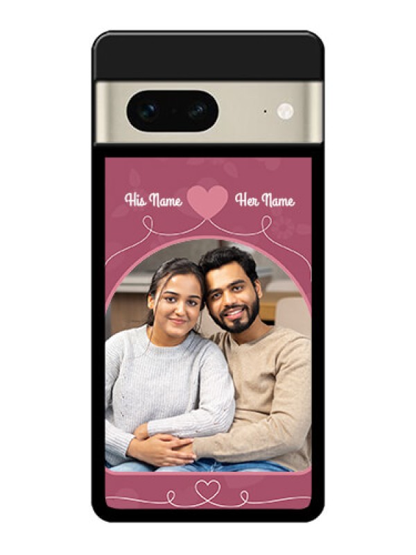 Custom Google Pixel 7 5G Custom Metal Phone CaseLove Floral Design