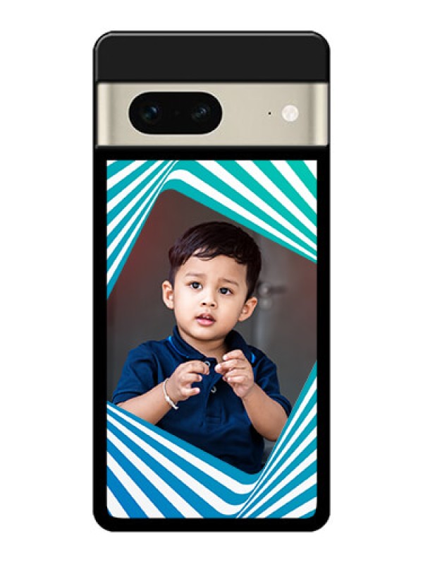 Custom Google Pixel 7 5G Custom Metal Phone CaseAbstract Spiral Design