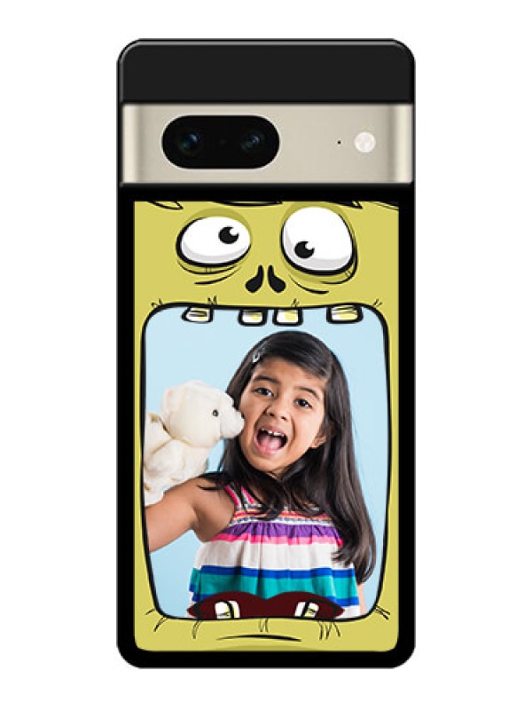 Custom Google Pixel 7 5G Custom Metal Phone CaseCartoon Monster Back Case Design