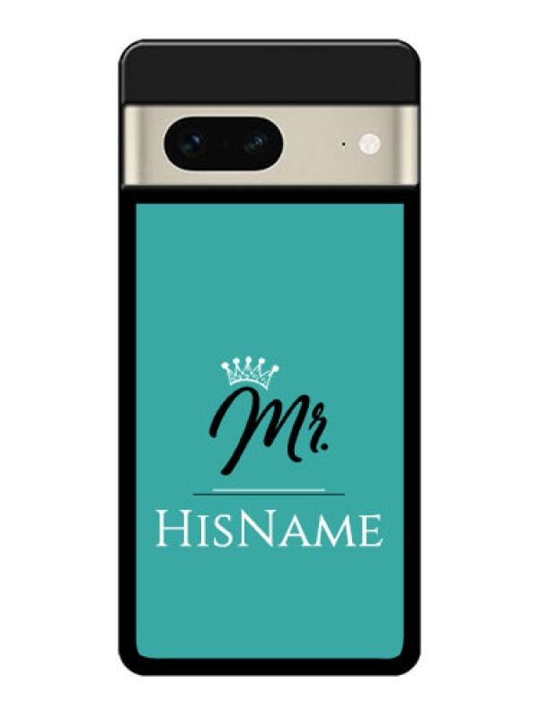 Custom Google Pixel 7 5G Custom Metal Phone CaseMr With Name Design