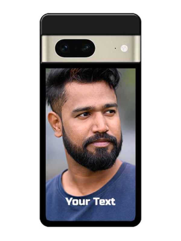 Custom Google Pixel 7 5G Custom Metal Phone CasePhoto With Text Design