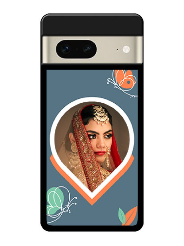 Custom Google Pixel 7 5G Custom Metal Phone CaseDroplet Butterflies Design