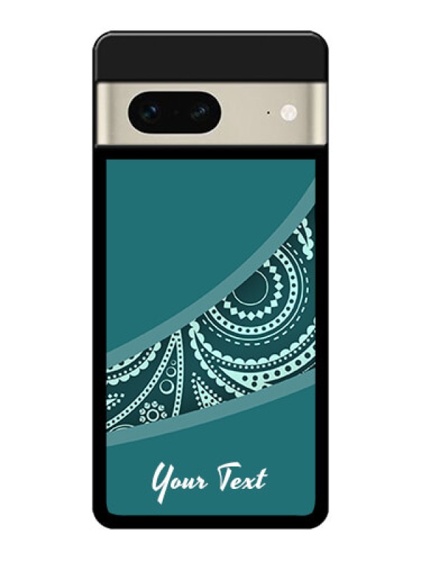 Custom Google Pixel 7 5G Custom Metal Phone CaseSemi Visible Floral Design