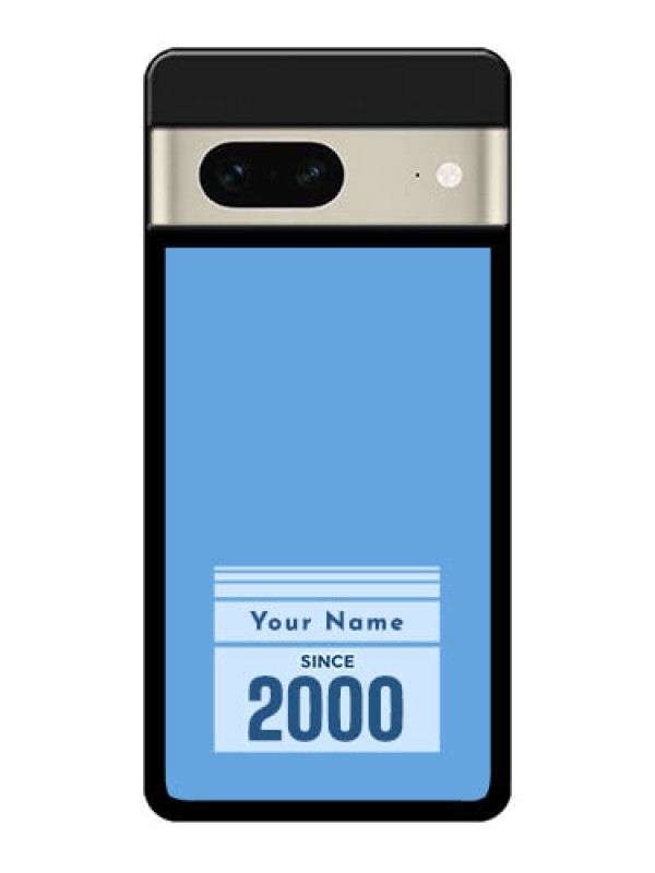 Custom Google Pixel 7 5G Custom Metal Phone CaseCustom Year Of Birth Design
