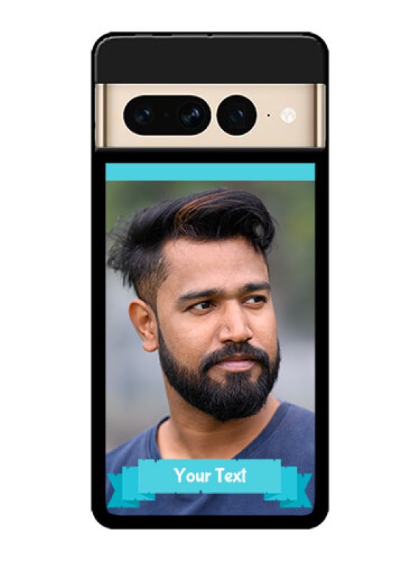 Custom Google Pixel 7 Pro 5G Custom Metal Phone CaseBlue Color Design