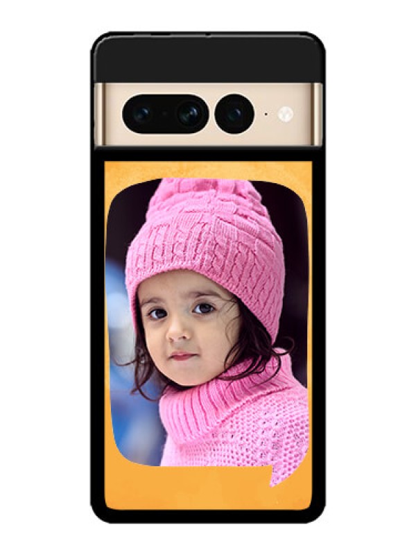 Custom Google Pixel 7 Pro 5G Custom Metal Phone CaseWater Color Design With Bird Icons