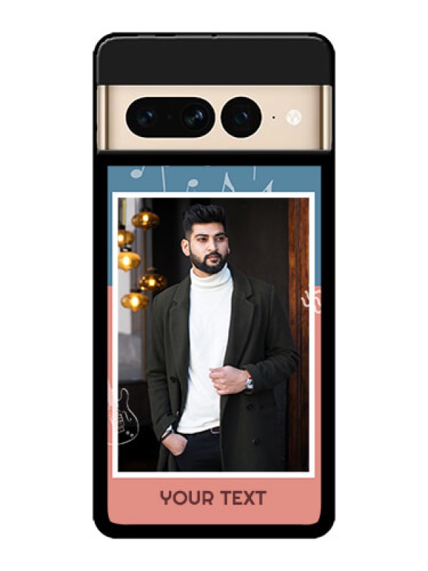 Custom Google Pixel 7 Pro 5G Custom Metal Phone CaseWith Color Musical Note Design