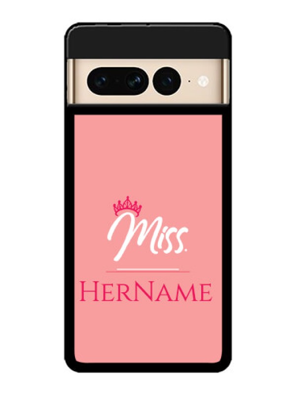 Custom Google Pixel 7 Pro 5G Custom Metal Phone CaseMrs With Name Design