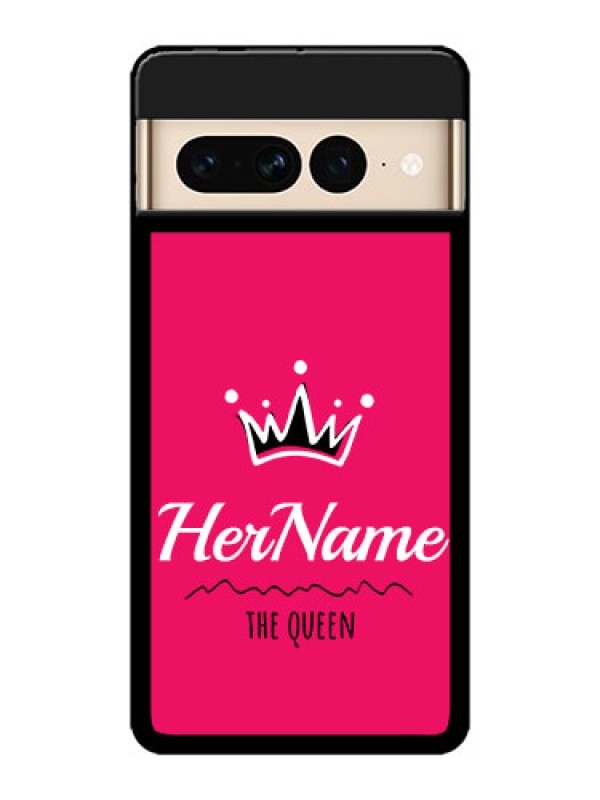 Custom Google Pixel 7 Pro 5G Custom Metal Phone CaseQueen With Name Design