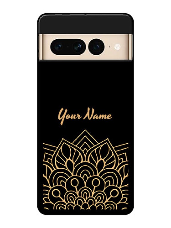 Custom Google Pixel 7 Pro 5G Custom Metal Phone CaseGolden Mandala Design