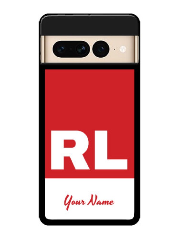 Custom Google Pixel 7 Pro 5G Custom Metal Phone CaseDual Tone Custom Text Design