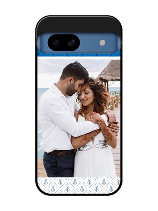 Custom Google Pixel 8A 5G Custom Metal Phone CaseBlue Anchors Design