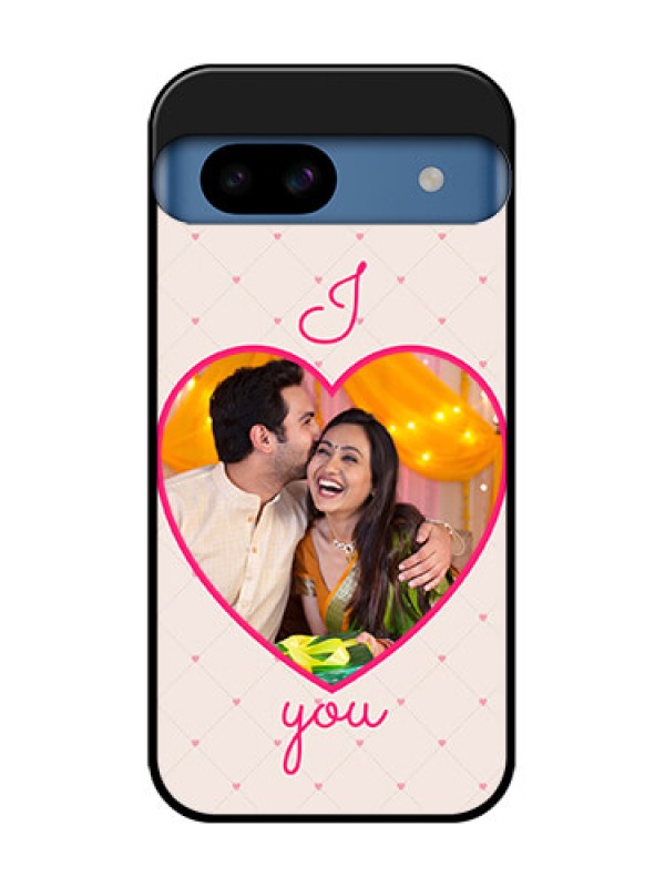 Custom Google Pixel 8A 5G Custom Metal Phone CaseHeart Shape Design