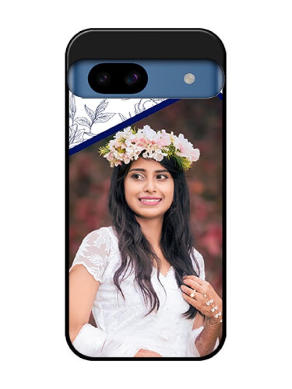 Custom Google Pixel 8A 5G Custom Metal Phone CaseClassy Floral Design