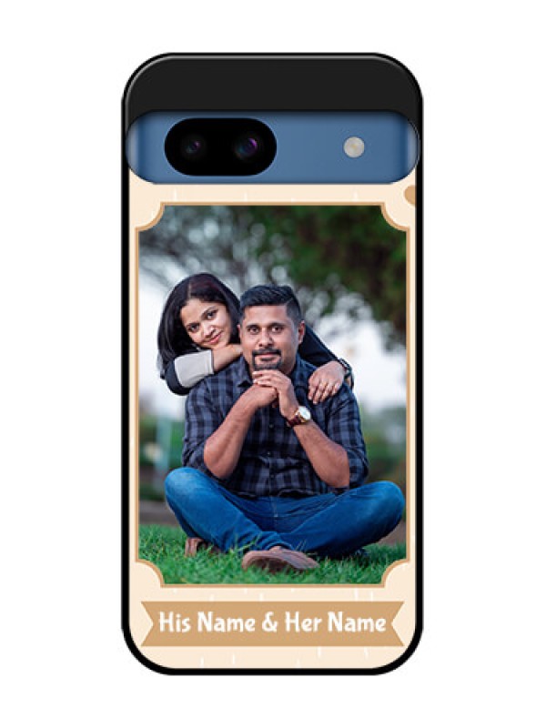 Custom Google Pixel 8A 5G Custom Metal Phone CaseWith Confetti Love Design
